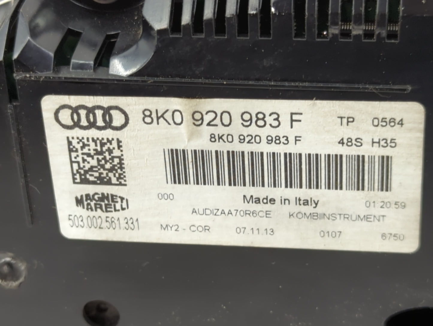 2013-2016 Audi A4 Instrument Cluster Speedometer Gauges P/N:503 002 561 331 8K0 920 983 F Miles: Fits Fits 2013 2014 2015 20