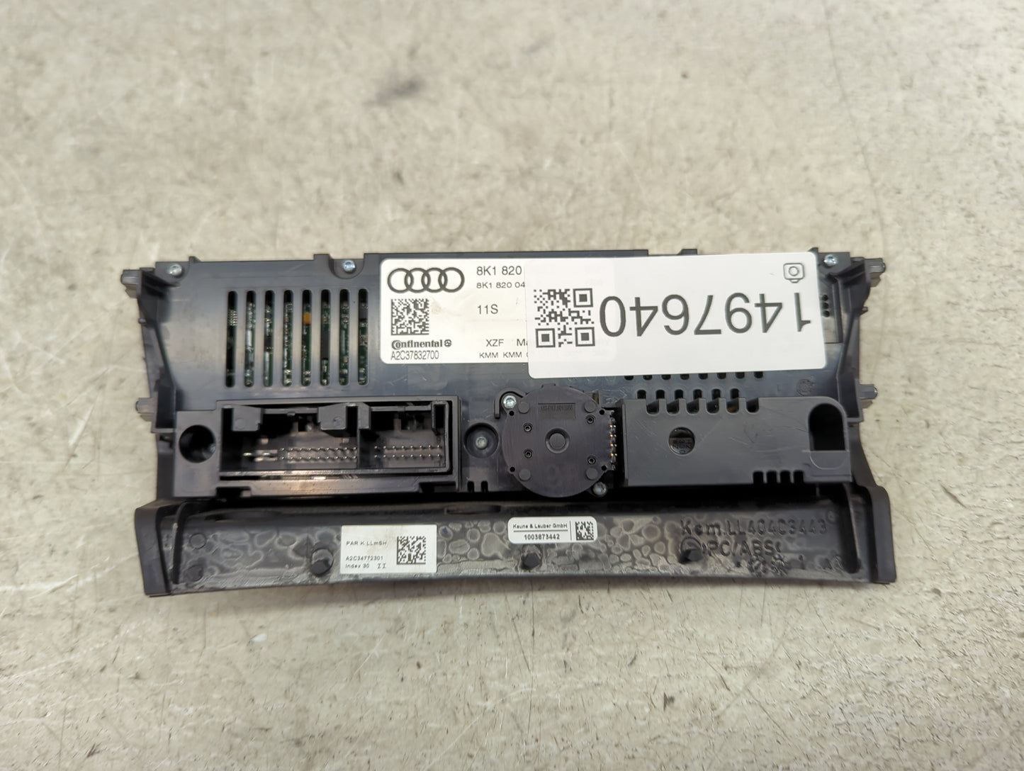 2013-2016 Audi A4 Climate Control Module Temperature AC/Heater Replacement P/N:8K1820043 Fits Fits 2013 2014 2015 2016 2017