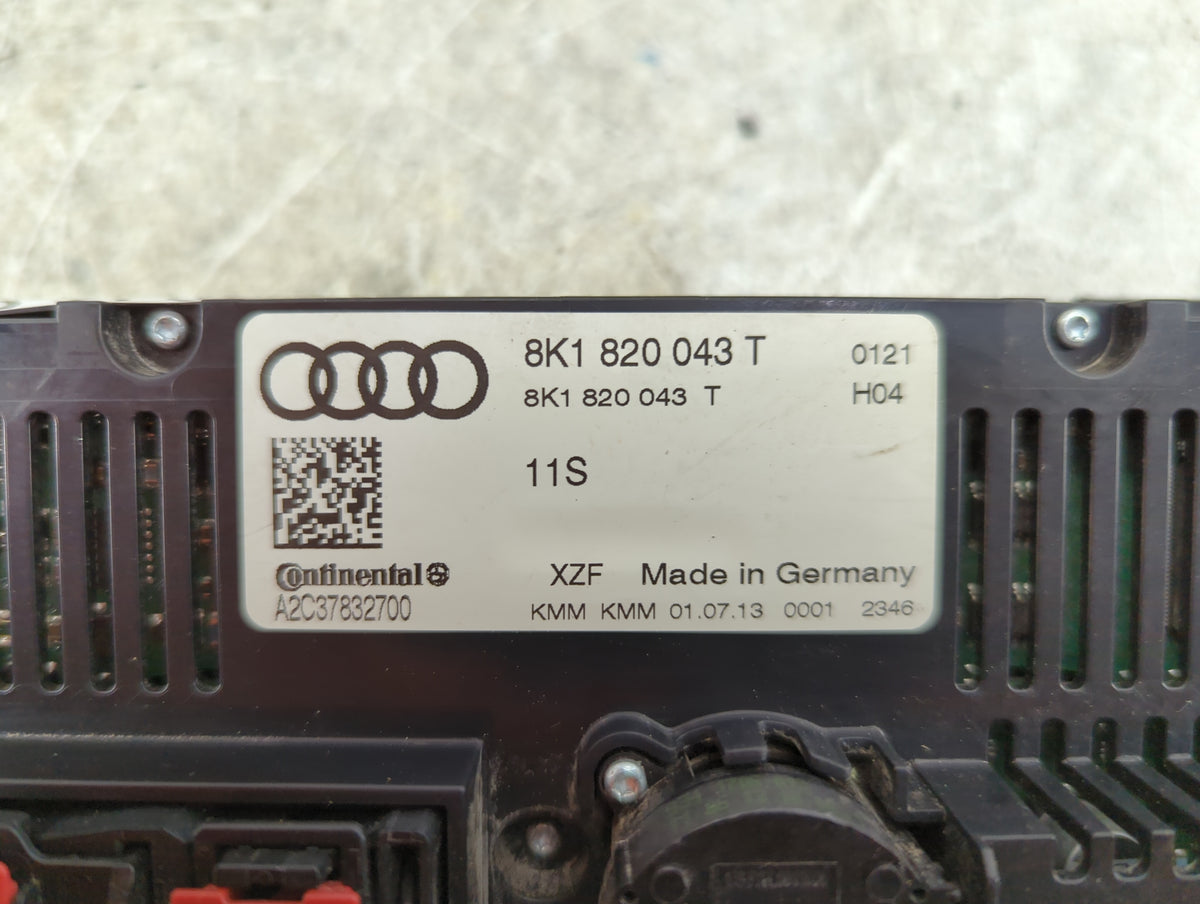2013-2016 Audi A4 Climate Control Module Temperature AC/Heater Replacement P/N:8K1820043T A2C37832700 Fits OEM Used Auto Par