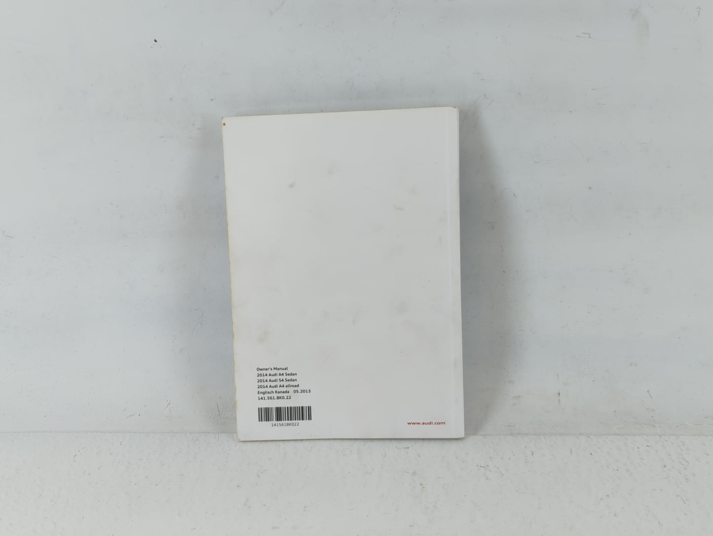 2014 Audi A4 Owners Manual Book Guide P/N:1415618K022 OEM Used Auto Parts - Oemusedautoparts1.com