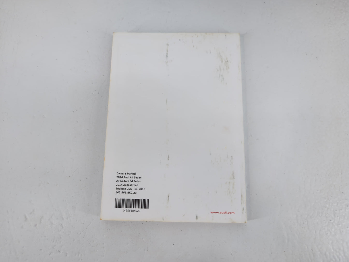 2014 Audi A4 Owners Manual Book Guide P/N:1425618K023 OEM Used Auto Parts - Oemusedautoparts1.com