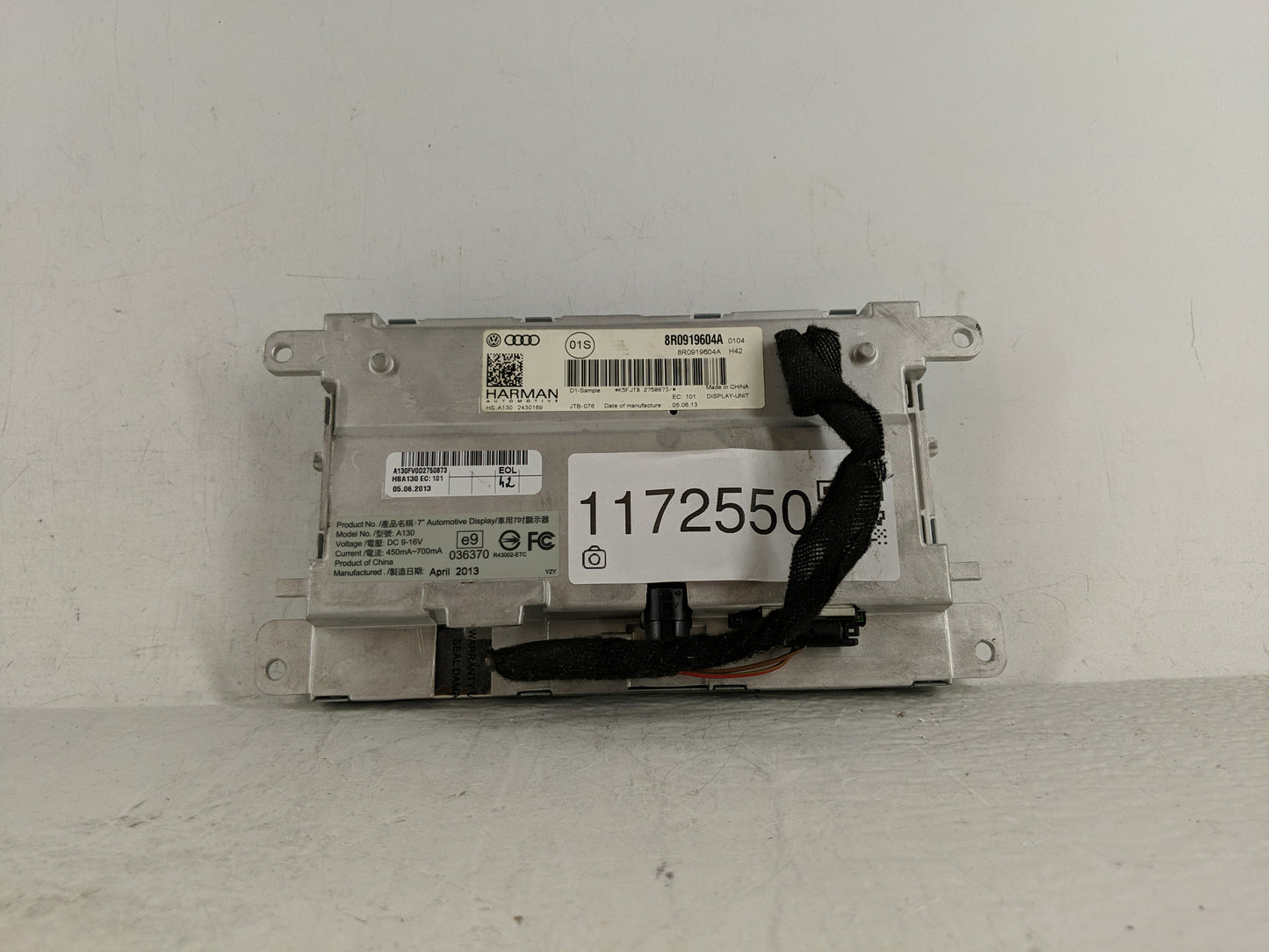 2014 Audi A5 Information Display Screen - Oemusedautoparts1.com