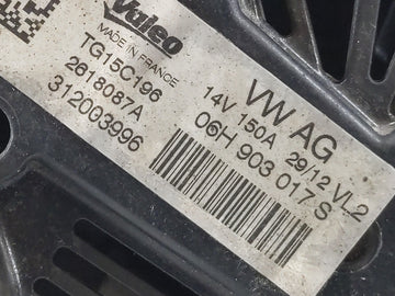 2012-2015 Audi A6 Alternator Replacement Generator Charging Assembly Engine OEM P/N:06H 903 017 S Fits Fits 2012 2013 2014 2015 OEM Used Auto Parts