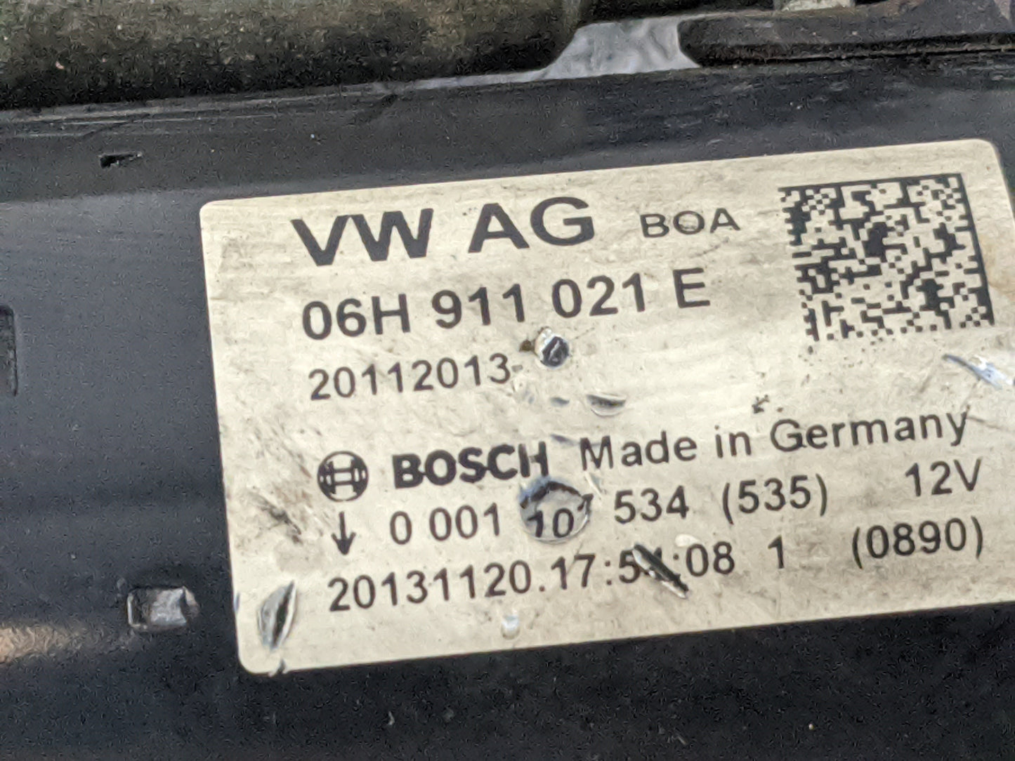 2014-2016 Audi A6 Car Starter Motor Solenoid OEM P/N:06H 911 021 E Fits Fits 2014 2015 2016 2017 OEM Used Auto Parts - Oemus