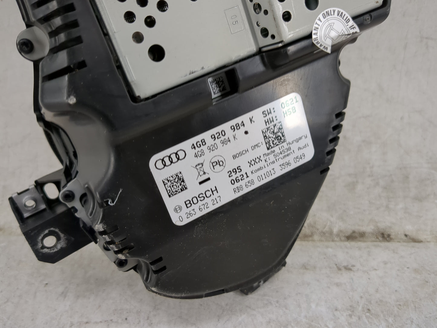 2014-2015 Audi A6 Instrument Cluster Speedometer Gauges P/N:4G8920984K 0263672217 Miles:74K Fits Fits 2014 2015 OEM Used Aut