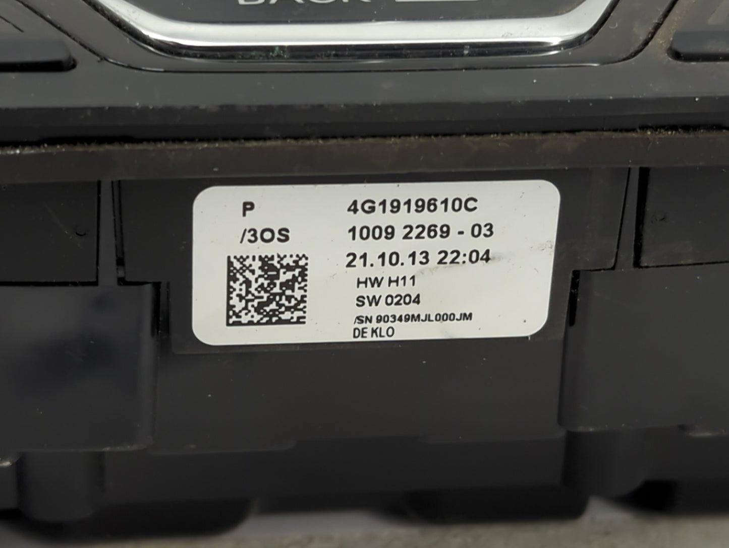 2012-2015 Audi A7 Radio AM FM Cd Player Receiver Replacement P/N:4G1919610C Fits Fits 2012 2013 2014 2015 OEM Used Auto Part