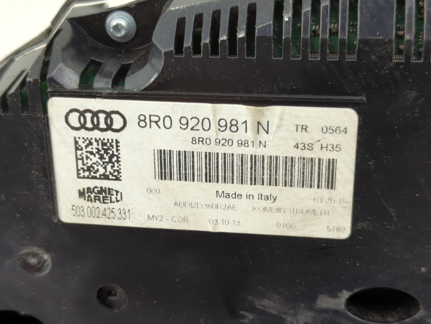 2013-2017 Audi Q5 Instrument Cluster Speedometer Gauges P/N:8R0 920 981 N Miles: Fits Fits 2013 2014 2015 2016 2017 OEM Used