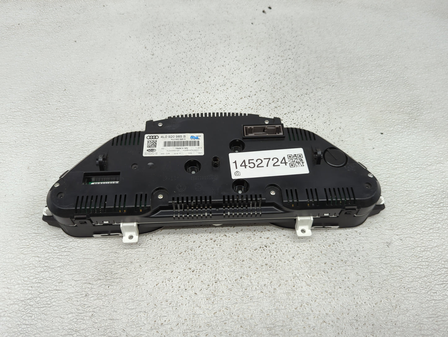 2013-2015 Audi Q7 Instrument Cluster Speedometer Gauges P/N:4L0920985S 503002472130 Miles:80K Fits Fits 2013 2014 2015 OEM U