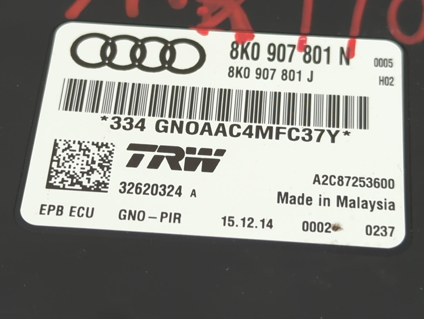 2014-2017 Audi Sq5 Parking Brake Control Module - Oemusedautoparts1.com