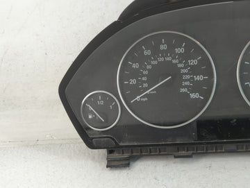 2013-2014 Bmw 320i Instrument Cluster Speedometer Gauges P/N:20020647 14369510, 9 232 894 Fits Fits 2012 2013 2014 2015 2016 OEM Used Auto Parts