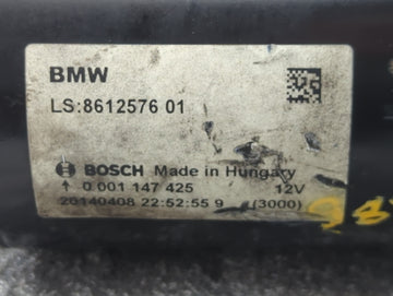 2014-2018 Bmw 320i Car Starter Motor Solenoid OEM P/N:0 001 147 425 8612576 01 Fits Fits 2012 2013 2014 2015 2016 2017 2018 OEM Used Auto Parts