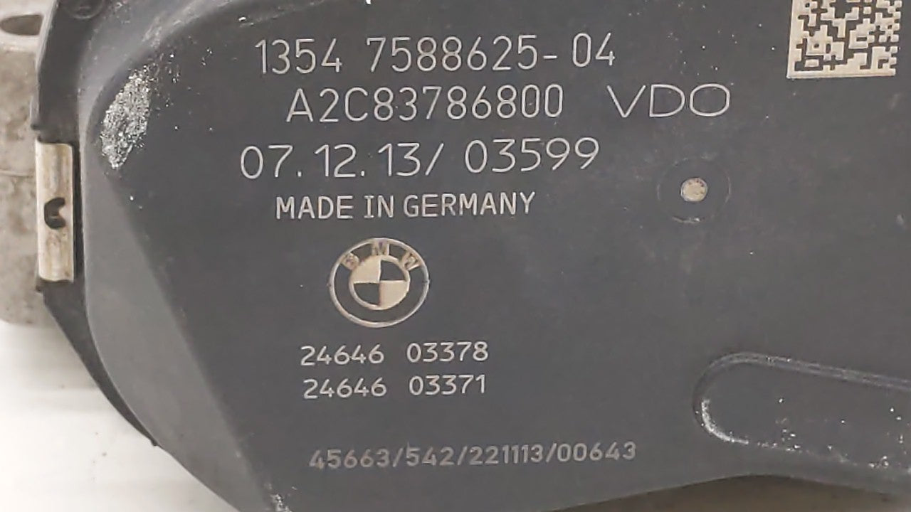 2013-2017 Bmw X3 Throttle Body P/N:A2C53355204 1354 7588625 Fits Fits 2012 2013 2014 2015 2016 2017 2018 OEM Used Auto Parts