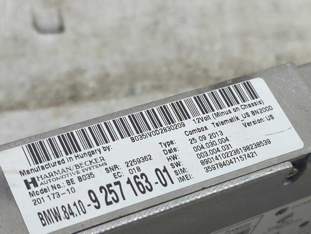 2012-2014 Bmw X6 Telematics Control Module - Oemusedautoparts1.com