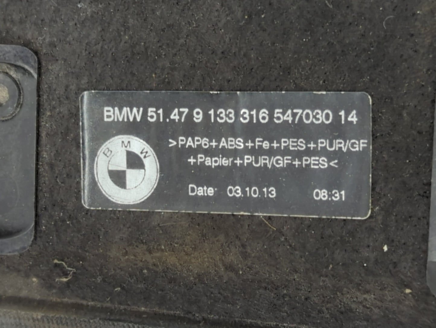 2014 Bmw X6 Rear Cargo Cover Storage Retractable Shade - Oemusedautoparts1.com