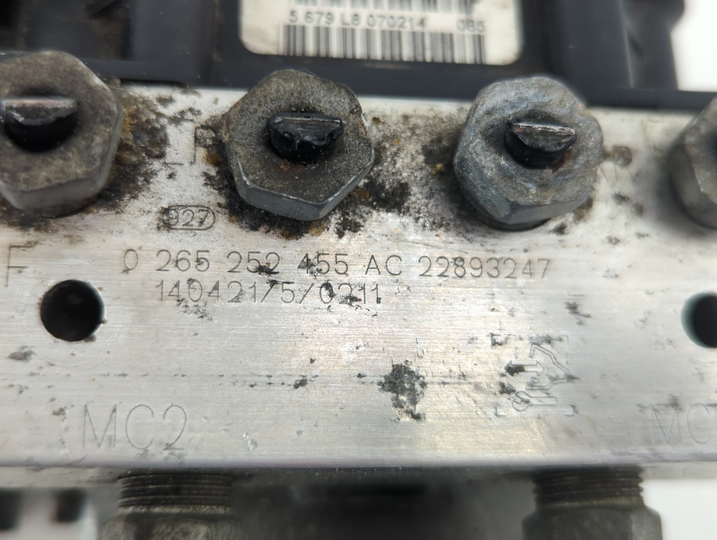 2012-2017 Buick Enclave ABS Pump Control Module Replacement P/N:22893247 0 265 252 455 AC Fits Fits 2012 2013 2014 2015 2016