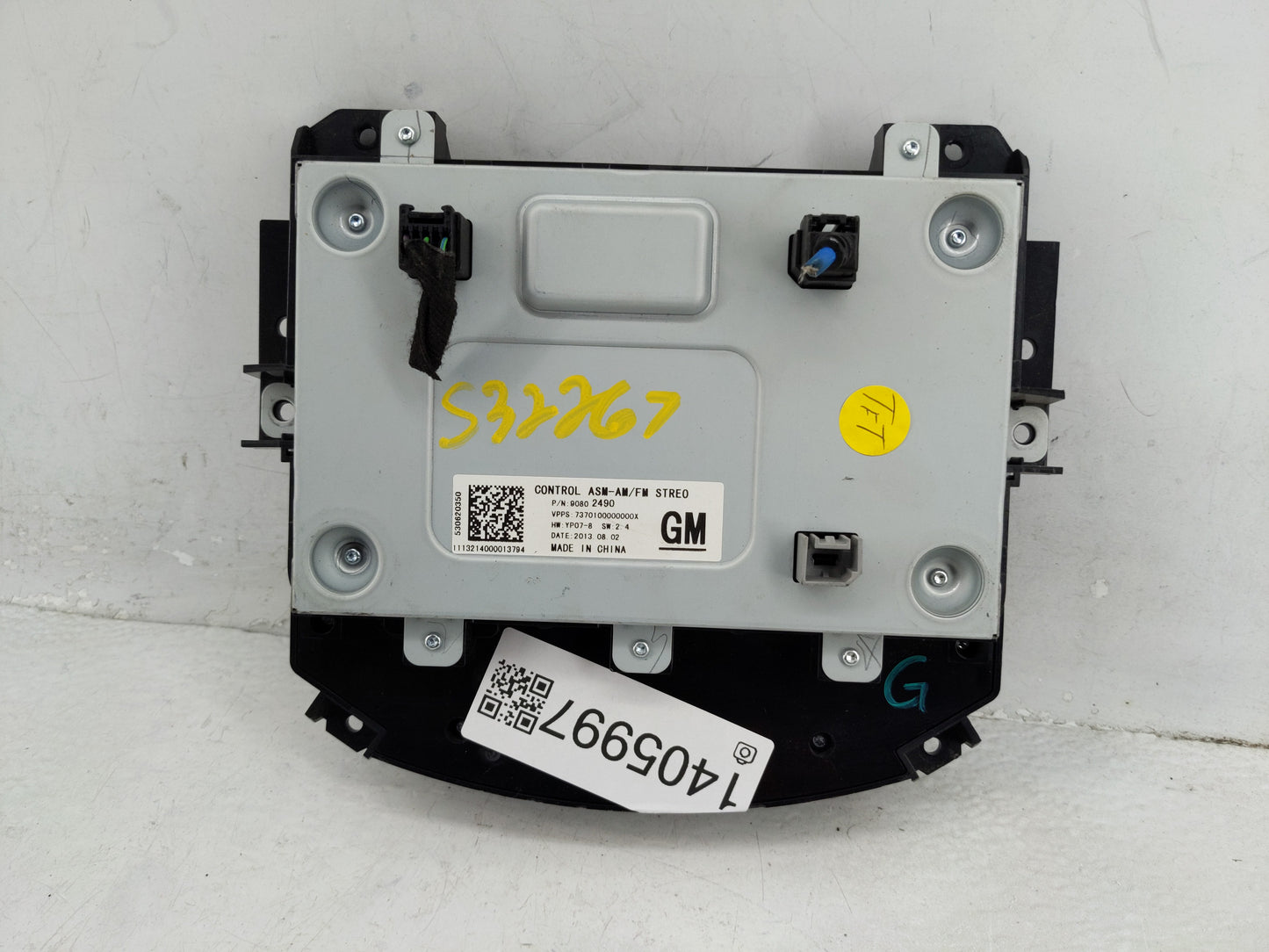 2014 Buick Lacrosse Radio AM FM Cd Player Receiver Replacement P/N:90802489 Fits OEM Used Auto Parts - Oemusedautoparts1.com