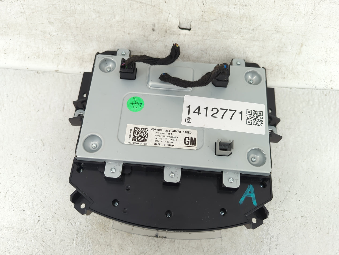2014 Buick Lacrosse Radio AM FM Cd Player Receiver Replacement P/N:90923584 Fits OEM Used Auto Parts - Oemusedautoparts1.com