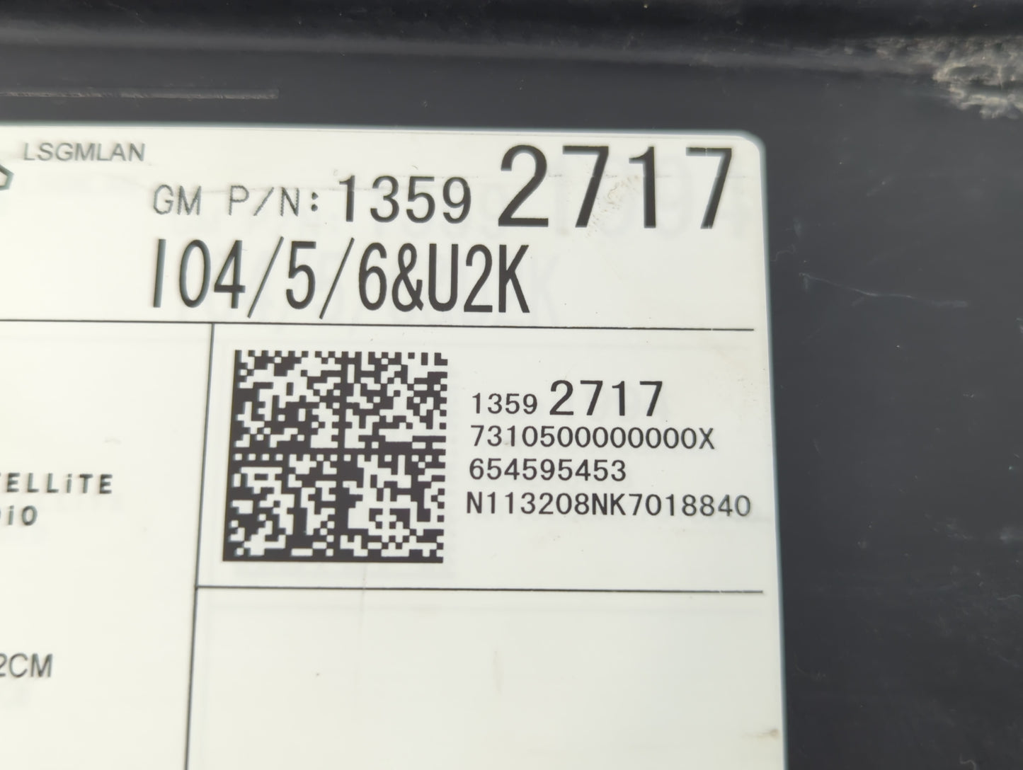 2014 Buick Lacrosse Radio AM FM Cd Player Receiver Replacement P/N:13592717 Fits OEM Used Auto Parts - Oemusedautoparts1.com