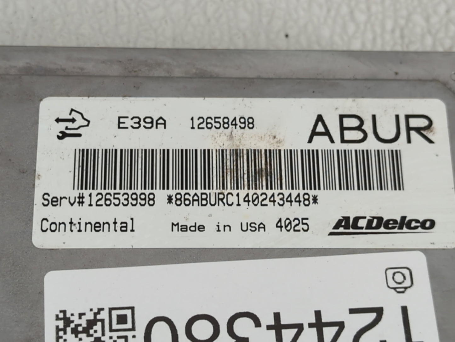 2013-2016 Buick Regal PCM Engine Control Computer ECU ECM PCU OEM P/N:12658498 Fits Fits 2013 2014 2015 2016 OEM Used Auto P