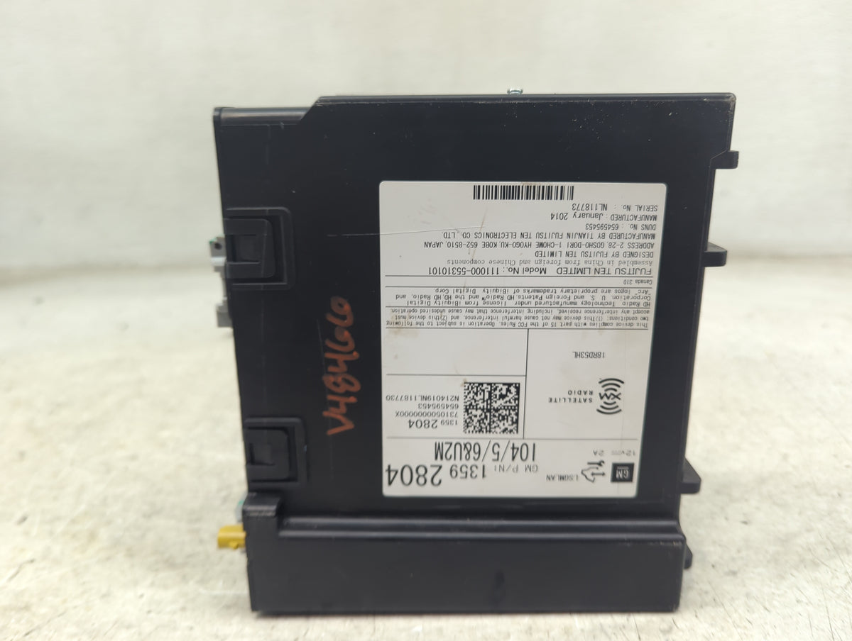 2013-2014 Cadillac Ats Radio AM FM Cd Player Receiver Replacement P/N:13592804 111000-5531010 Fits Fits 2013 2014 2015 OEM U