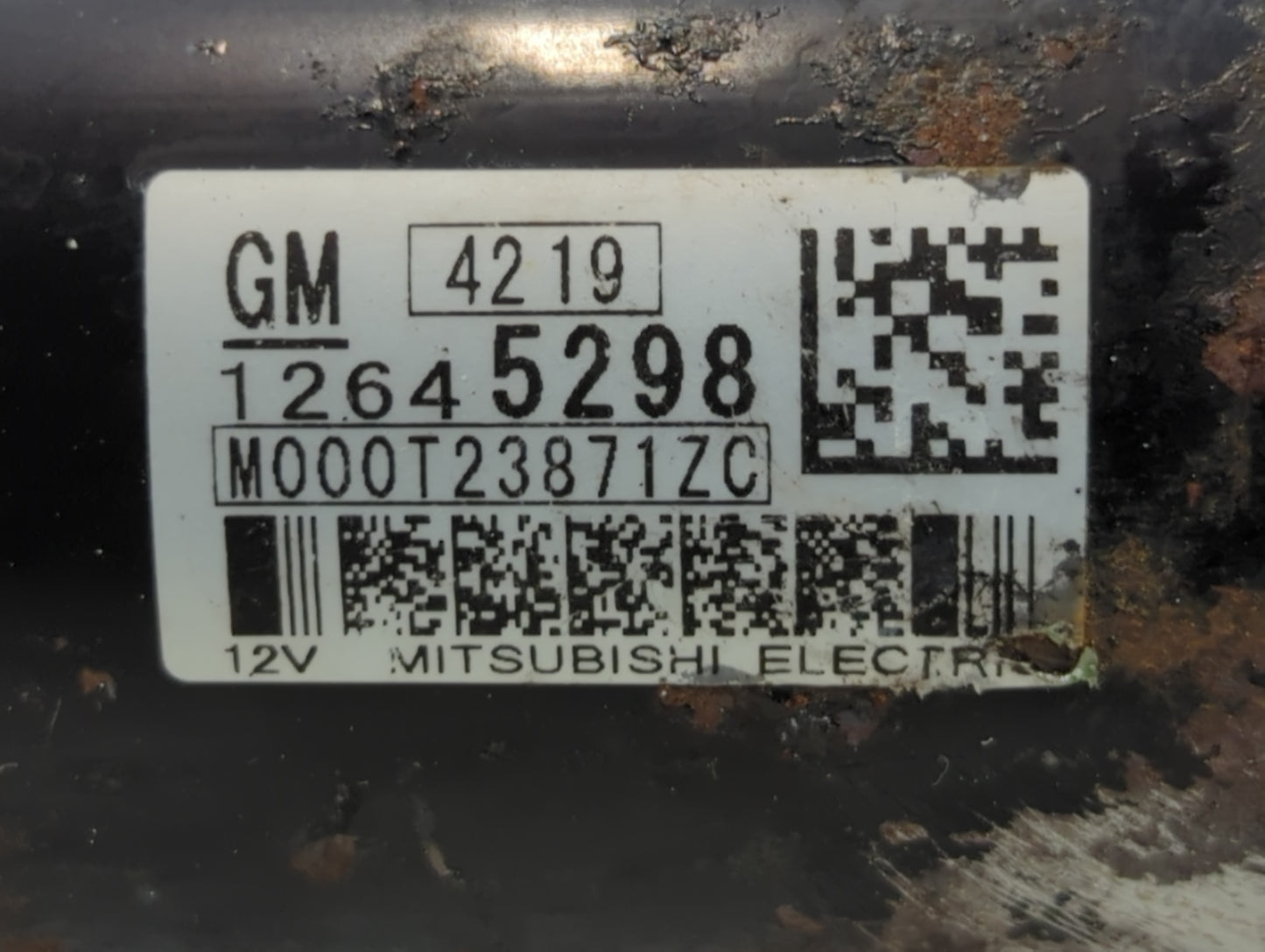 2013-2019 Cadillac Xts Car Starter Motor Solenoid OEM P/N:M000T23871ZC 12645298 Fits OEM Used Auto Parts - Oemusedautoparts1