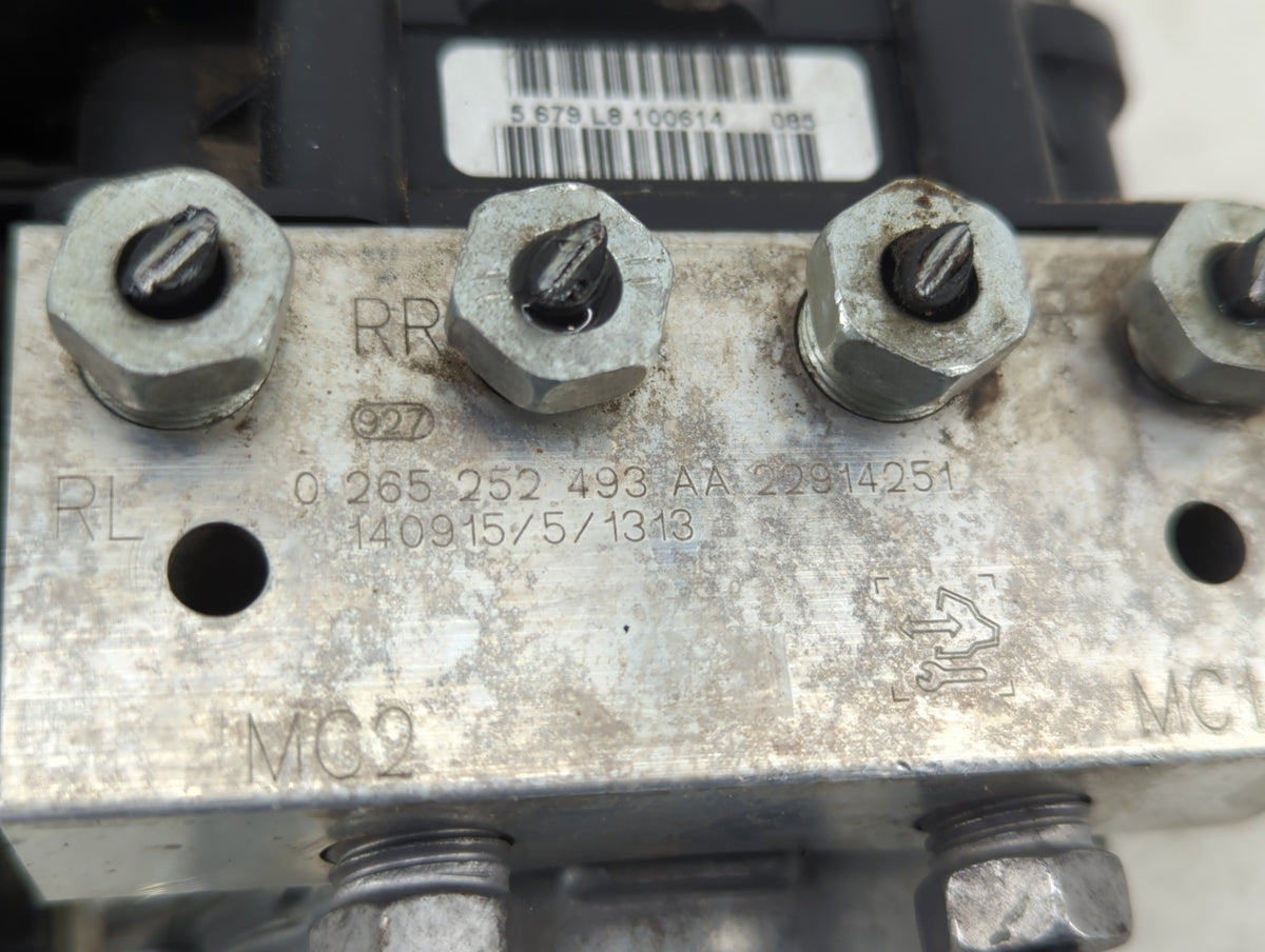 2012-2015 Chevrolet Camaro Anti-Lock Brake ABS Pump Module Actuator OEM P/N:0 265 252 493 KG9C-2B373-LD Fits OEM Used Auto P