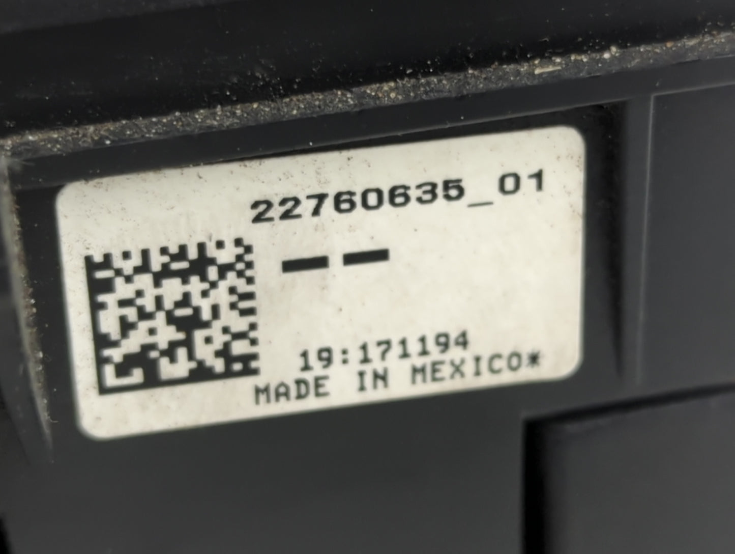 2012-2015 Chevrolet Camaro Fusebox Fuse Box Panel Relay Module P/N:22760635 01 Fits Fits 2012 2013 2014 2015 OEM Used Auto P