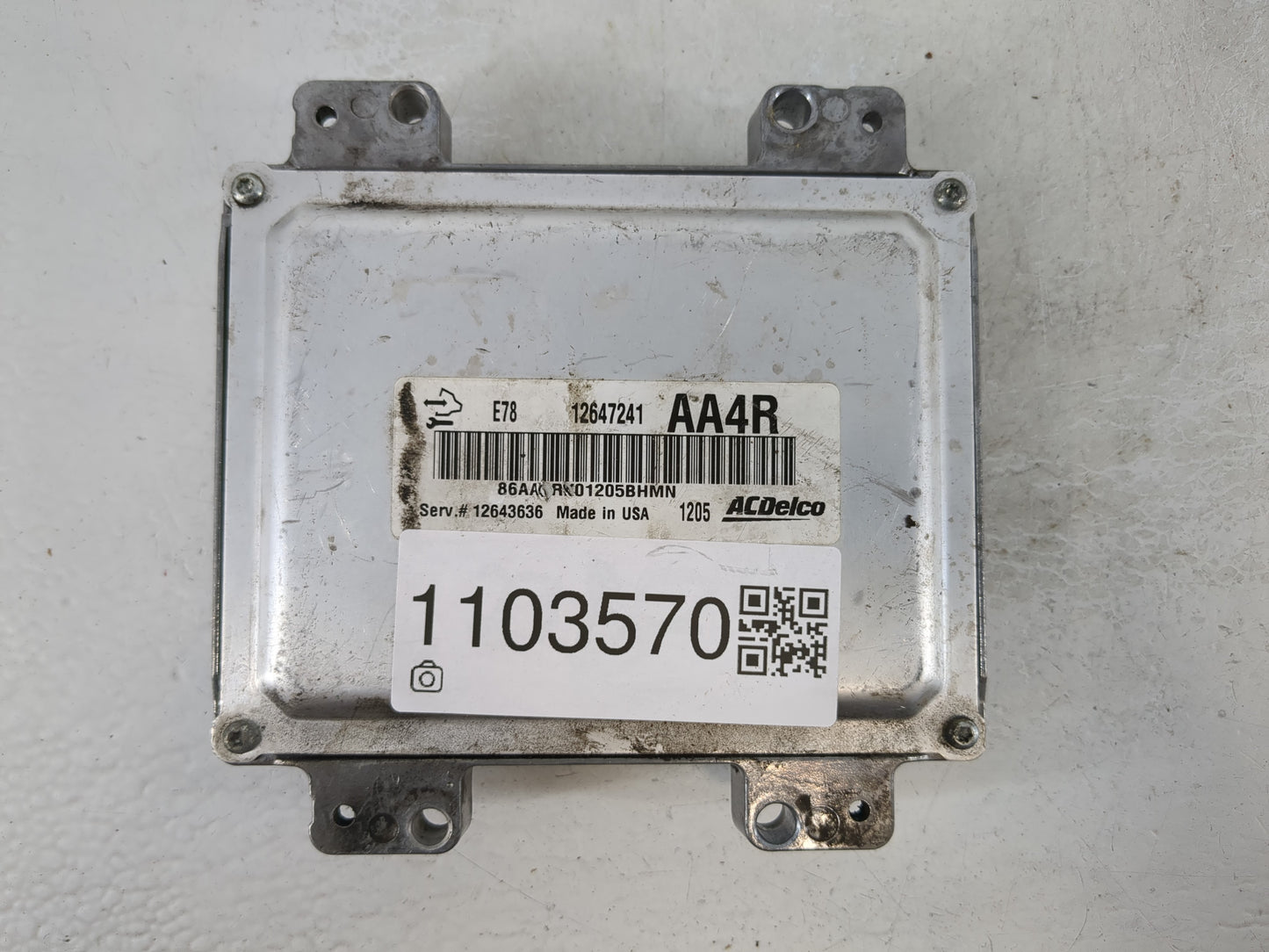 2012-2016 Chevrolet Cruze PCM Engine Control Computer ECU ECM PCU OEM P/N:12647241 Fits Fits 2011 2012 2013 2014 2015 2016 O