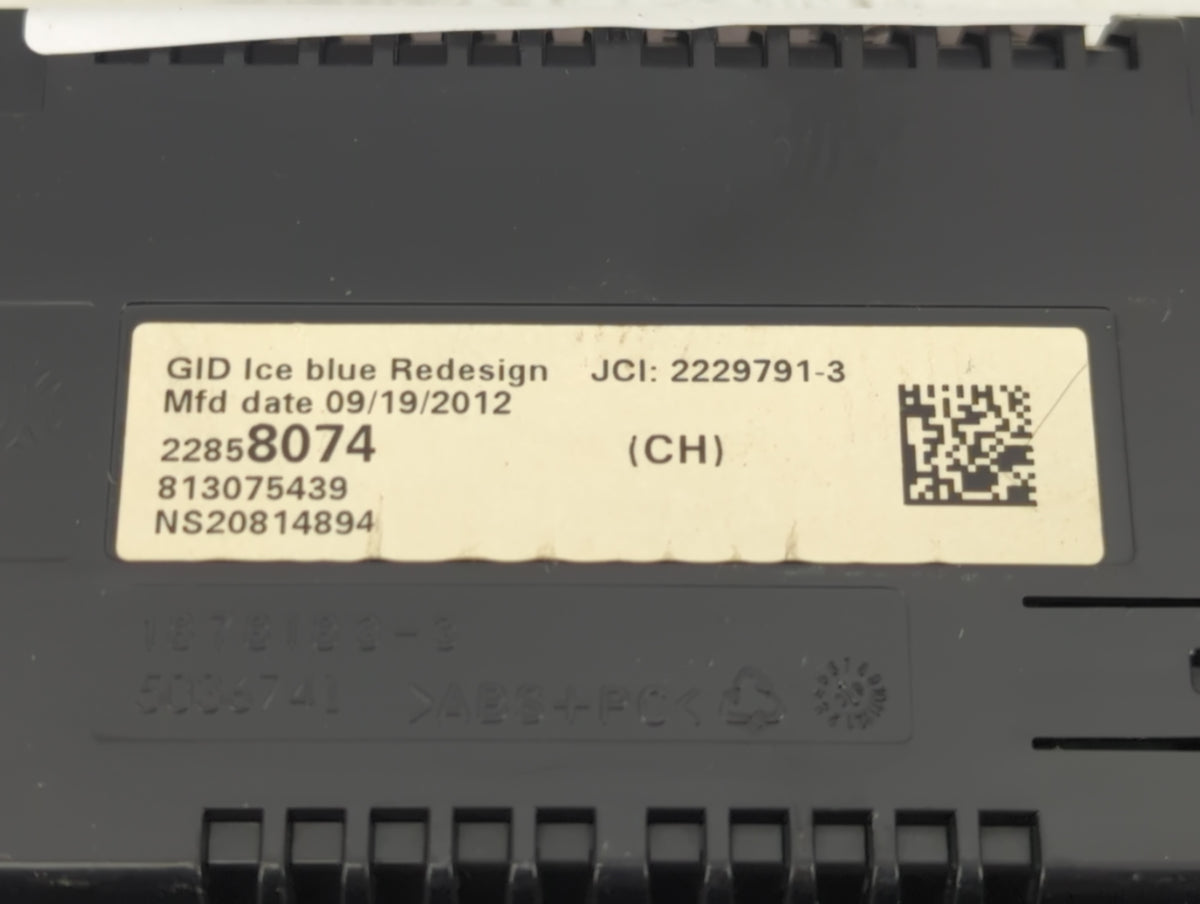 2011-2016 Chevrolet Cruze Information Radio Display Screen 1351357 - Oemusedautoparts1.com