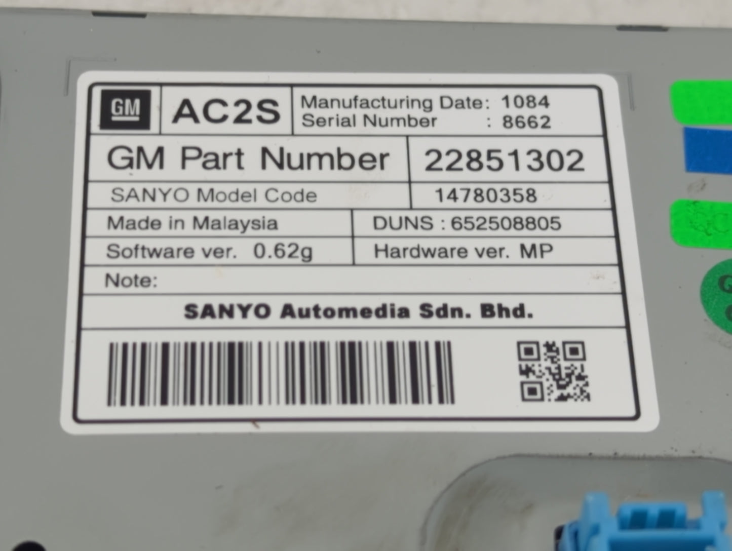2011-2016 Chevrolet Cruze Information Display Screen - Oemusedautoparts1.com