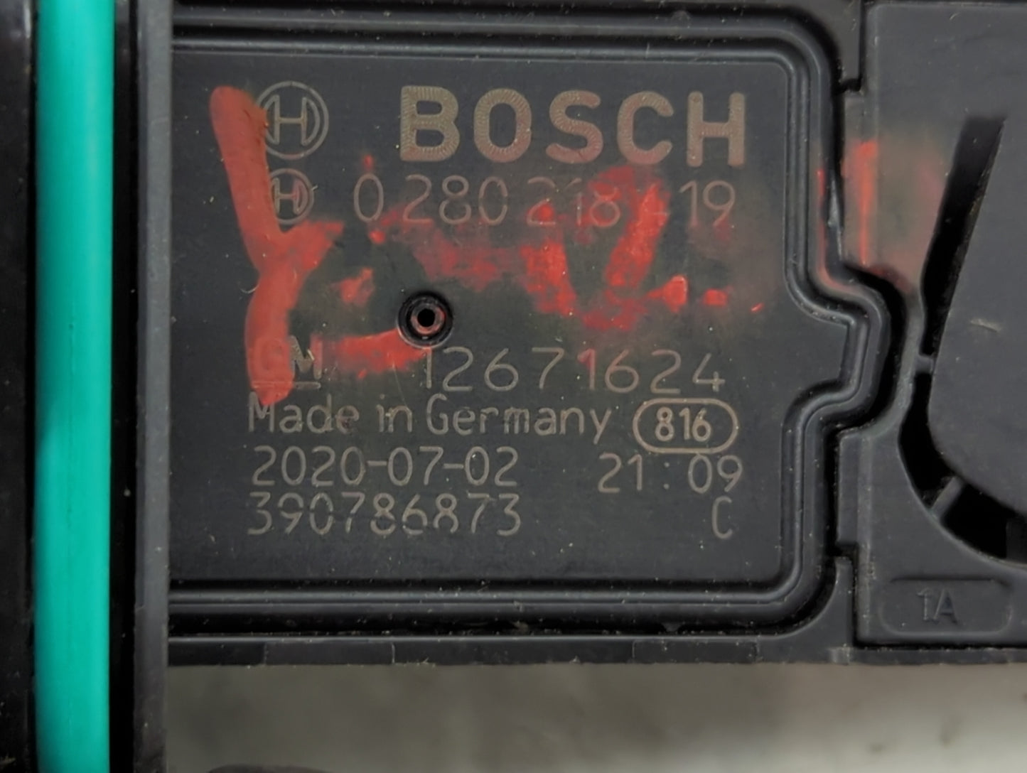 2012-2019 Chevrolet Cruze Mass Air Flow Meter Maf 1487910 - Oemusedautoparts1.com