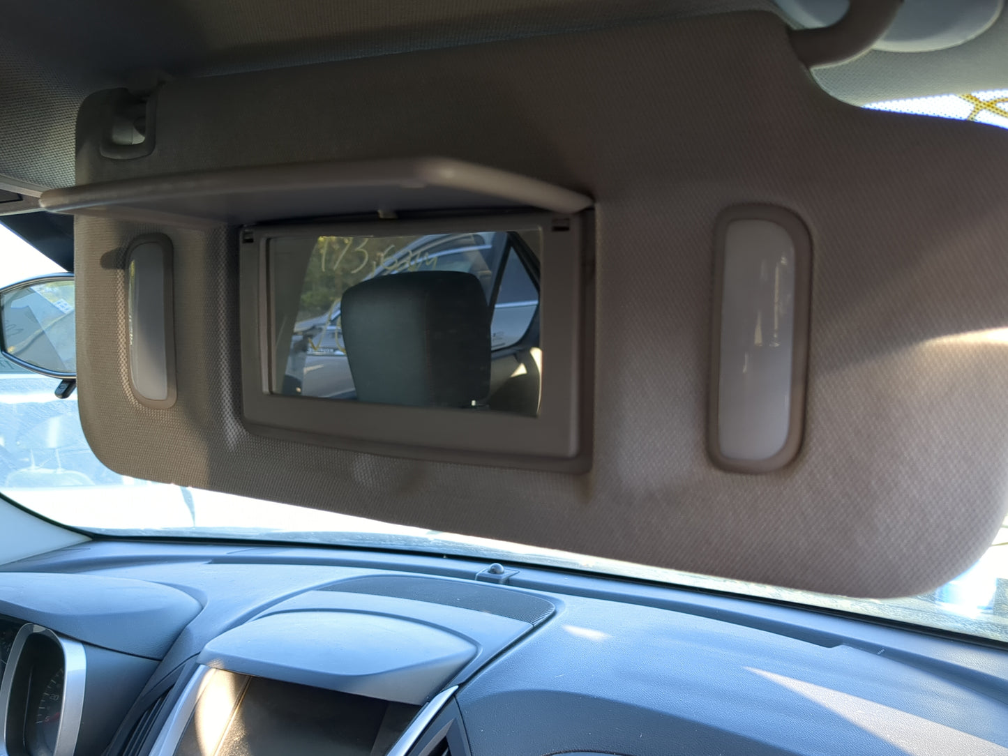 2010-2017 Chevrolet Equinox Sun Visor Shade Replacement Passenger Right Mirror Fits Fits 2010 2011 2012 2013 2014 2015 2016
