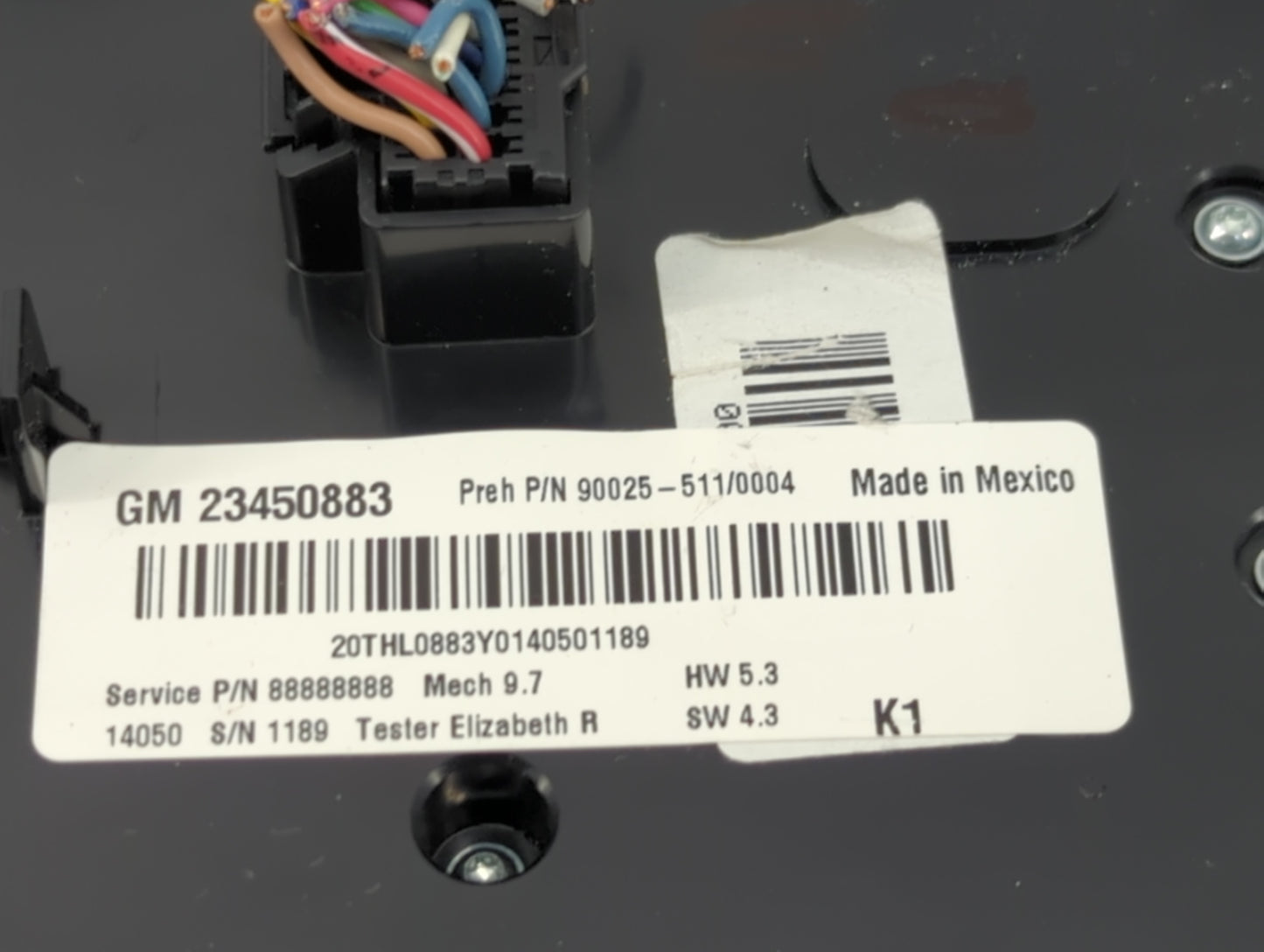 2015 Chevrolet Equinox Radio AM FM Cd Player Receiver Replacement P/N:23450883 90025-511/0004, 88888888 Fits Fits 2014 2016