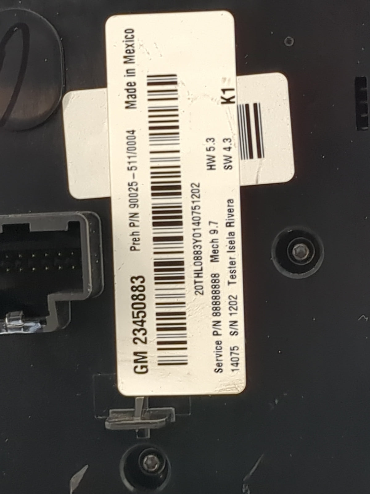 2012-2015 Chevrolet Equinox Radio AM FM Cd Player Receiver Replacement P/N:23450883 90025-511/0004 Fits Fits 2012 2013 2014