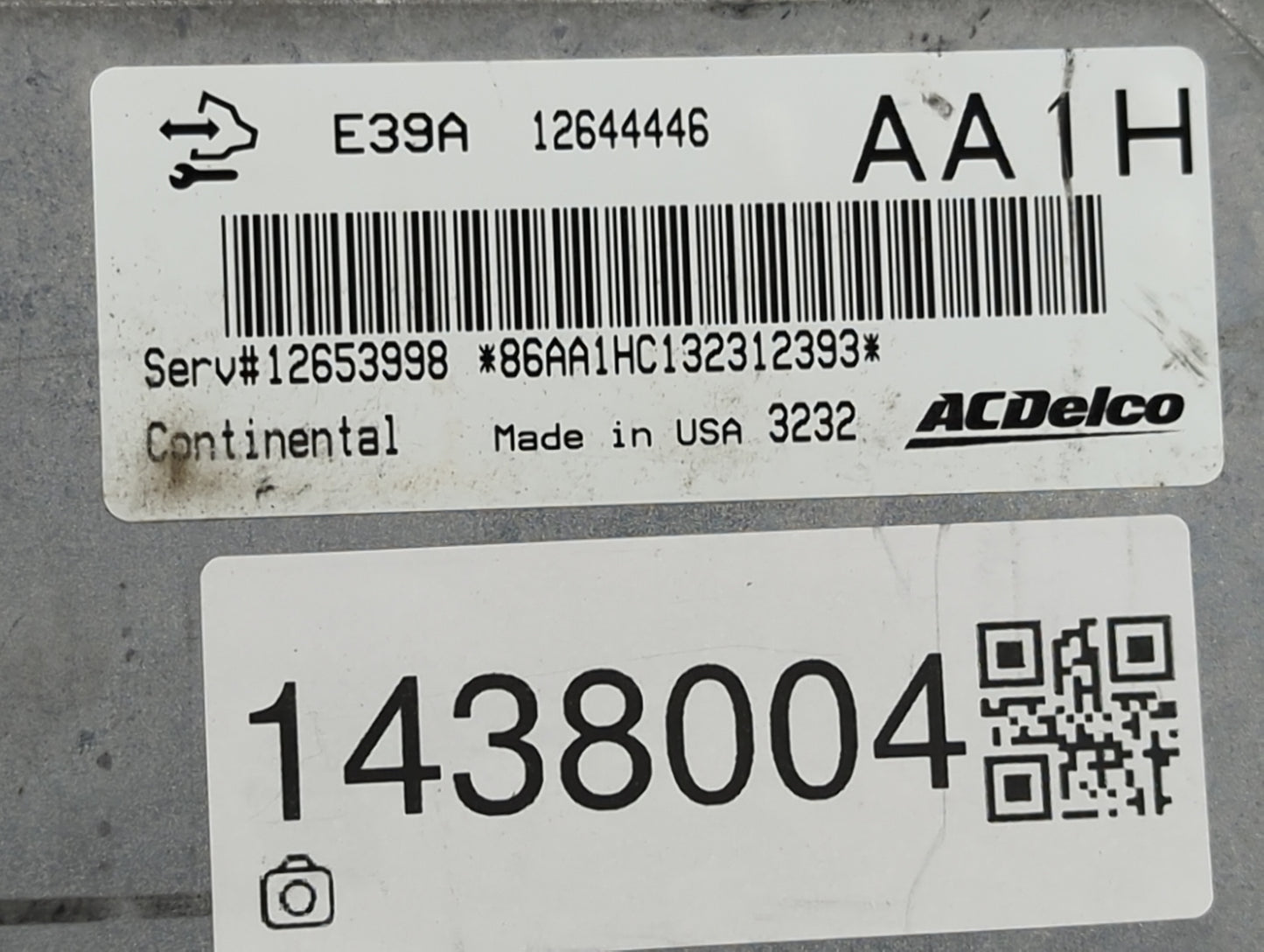 2014-2016 Chevrolet Impala PCM Engine Control Computer ECU ECM PCU OEM P/N:12644446, 12653998 Fits Fits 2013 2014 2015 2016