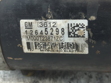 2014 Chevrolet Impala Car Starter Motor Solenoid OEM P/N:M000T23871ZC 12645298 Fits OEM Used Auto Parts
