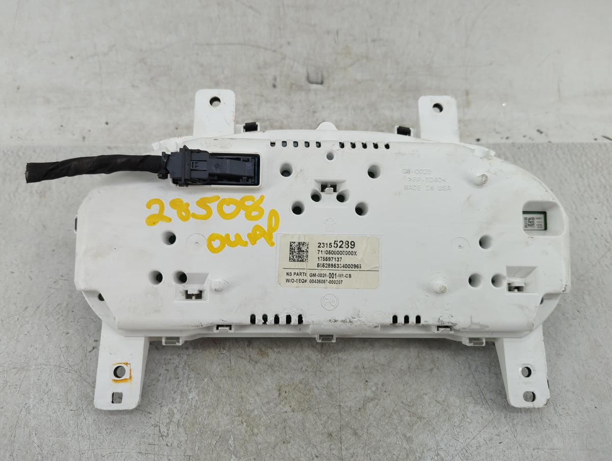 2014 Chevrolet Impala Instrument Cluster Speedometer Gauges P/N:23155289 Miles:100K Fits OEM Used Auto Parts - Oemusedautopa