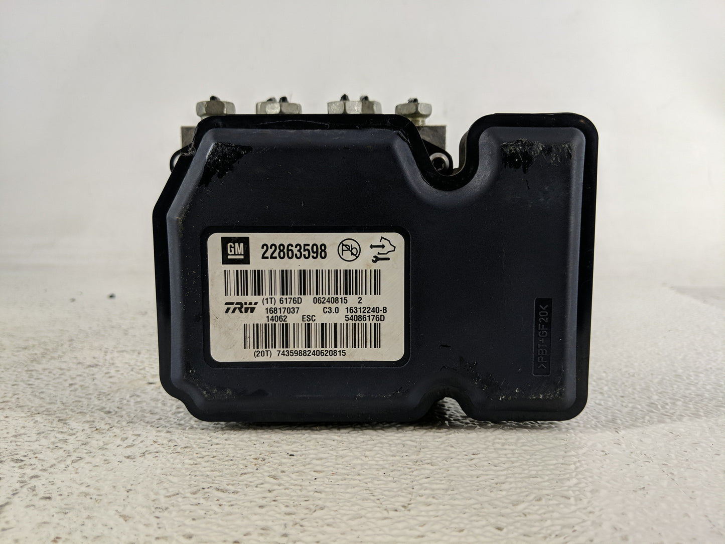 2013-2016 Chevrolet Malibu ABS Pump Control Module Replacement P/N:22863598 Fits Fits 2012 2013 2014 2015 2016 OEM Used Auto