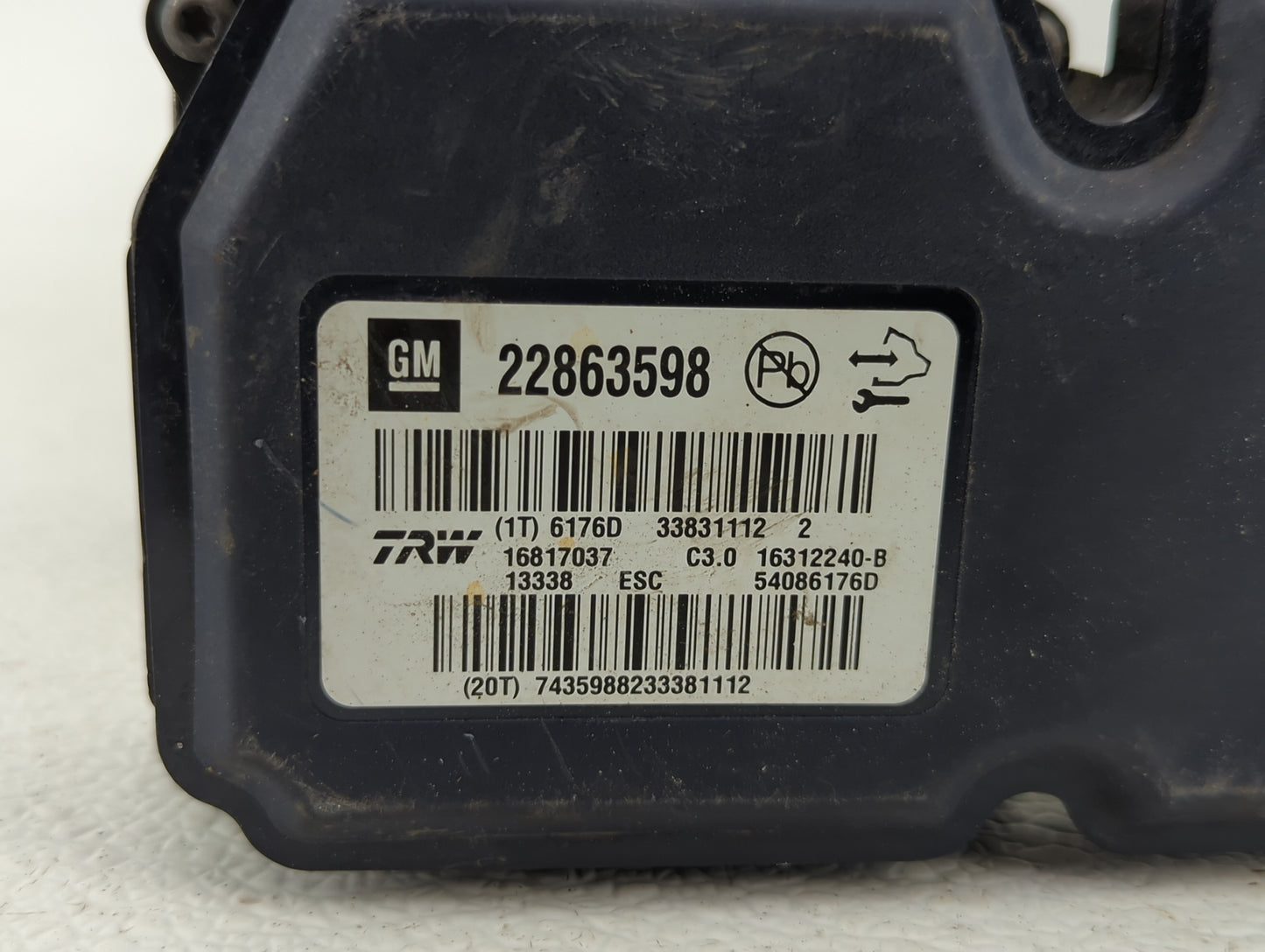 2013-2016 Chevrolet Malibu ABS Pump Control Module Replacement P/N:22863598 25867265, 22810057 Fits Fits 2012 2013 2014 2015