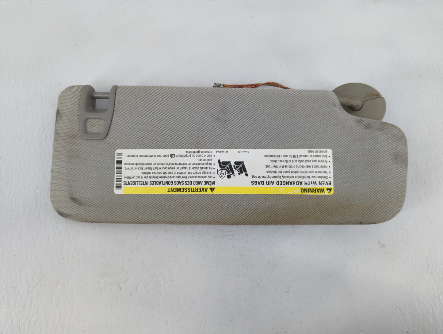 2013-2016 Chevrolet Malibu Sun Visor Shade Replacement Driver Left Mirror Fits Fits 2013 2014 2015 2016 OEM Used Auto Parts