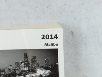 2014 Chevrolet Malibu Owners Manual Book Guide P/N:22825339 B OEM Used Auto Parts