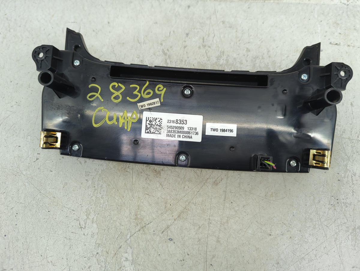 2014-2016 Chevrolet Malibu Climate Control Module Temperature AC/Heater Replacement P/N:23168353 Fits Fits 2014 2015 2016 OE
