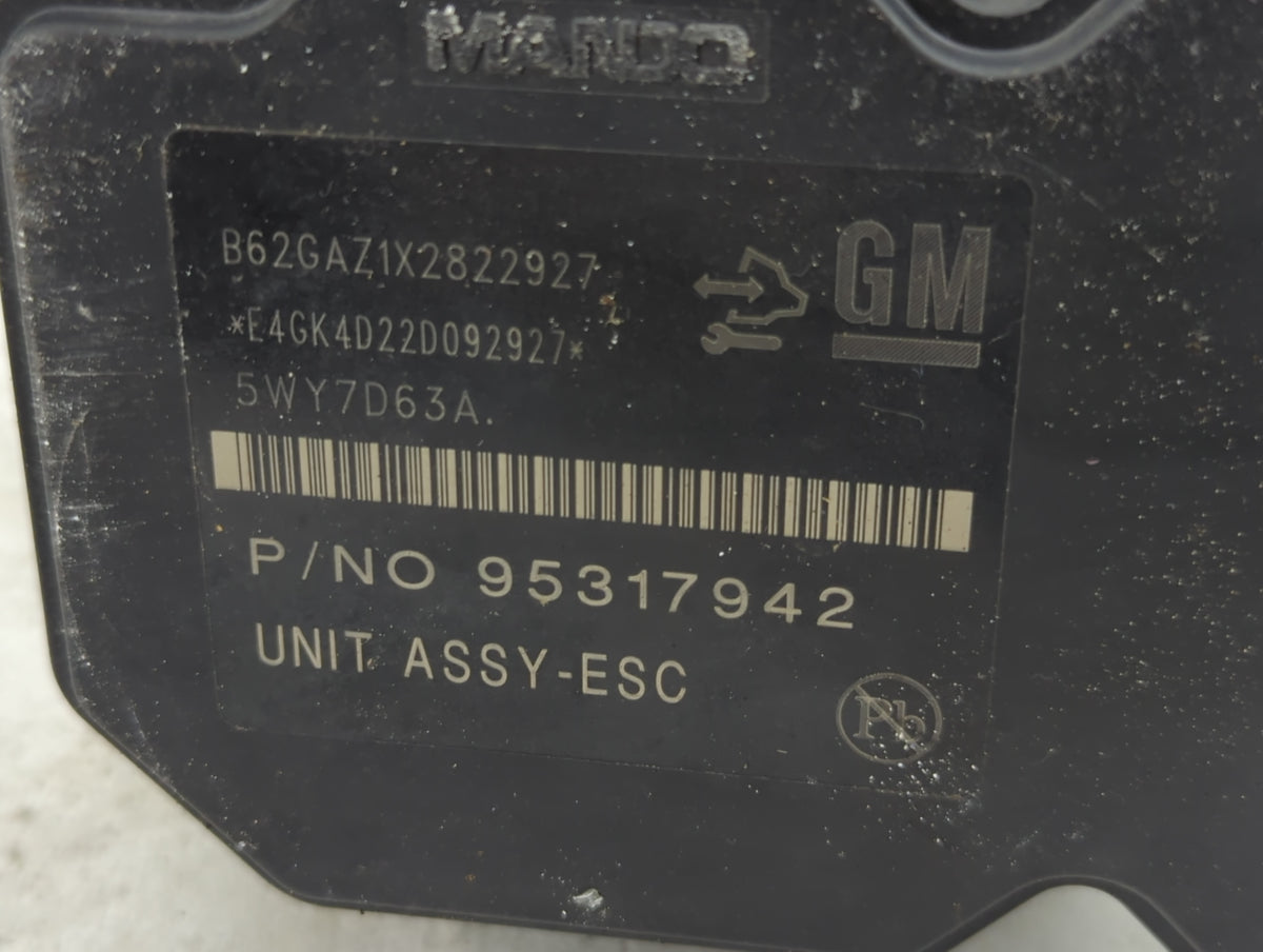 2014 Chevrolet Sonic Anti-Lock Brake ABS Pump Module Actuator OEM P/N:95317942 Fits OEM Used Auto Parts - Oemusedautoparts1.