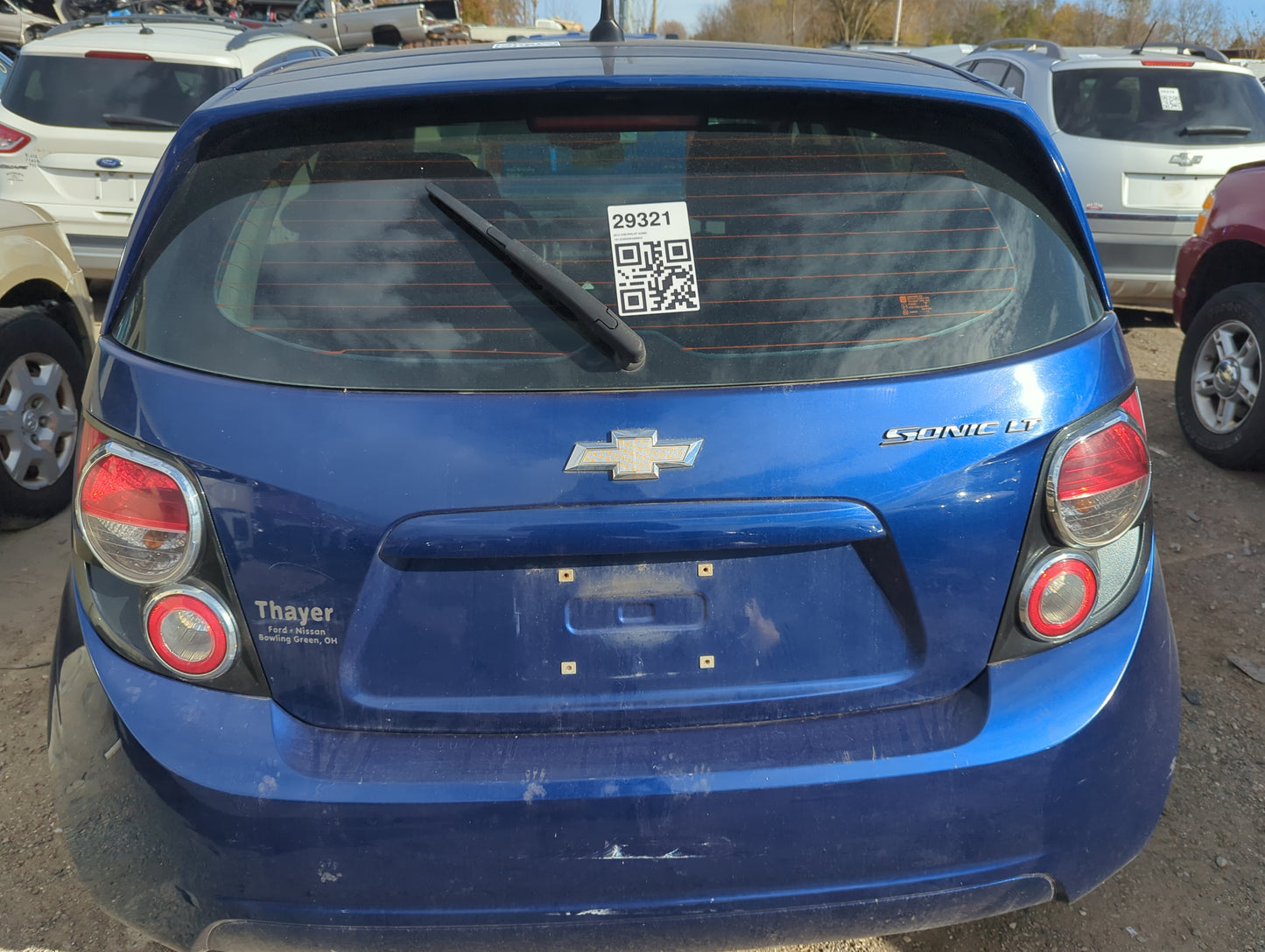 2012-2018 Chevrolet Sonic Trunk/decklid/hatch/tailgate Oem - Oemusedautoparts1.com