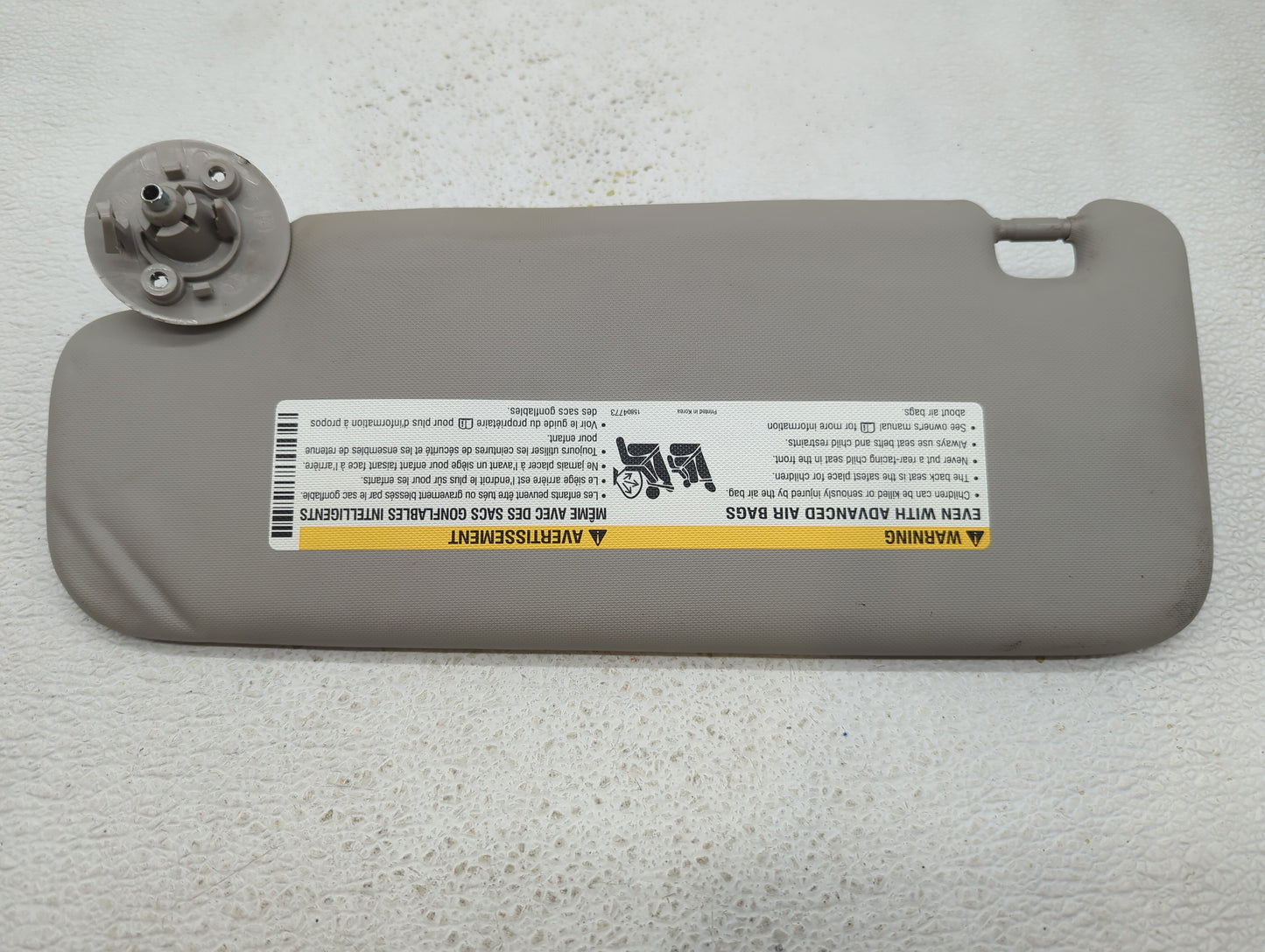 2012-2019 Chevrolet Sonic Sun Visor Shade Replacement Passenger Right Mirror Fits Fits 2012 2013 2014 2015 2016 2017 2018 20