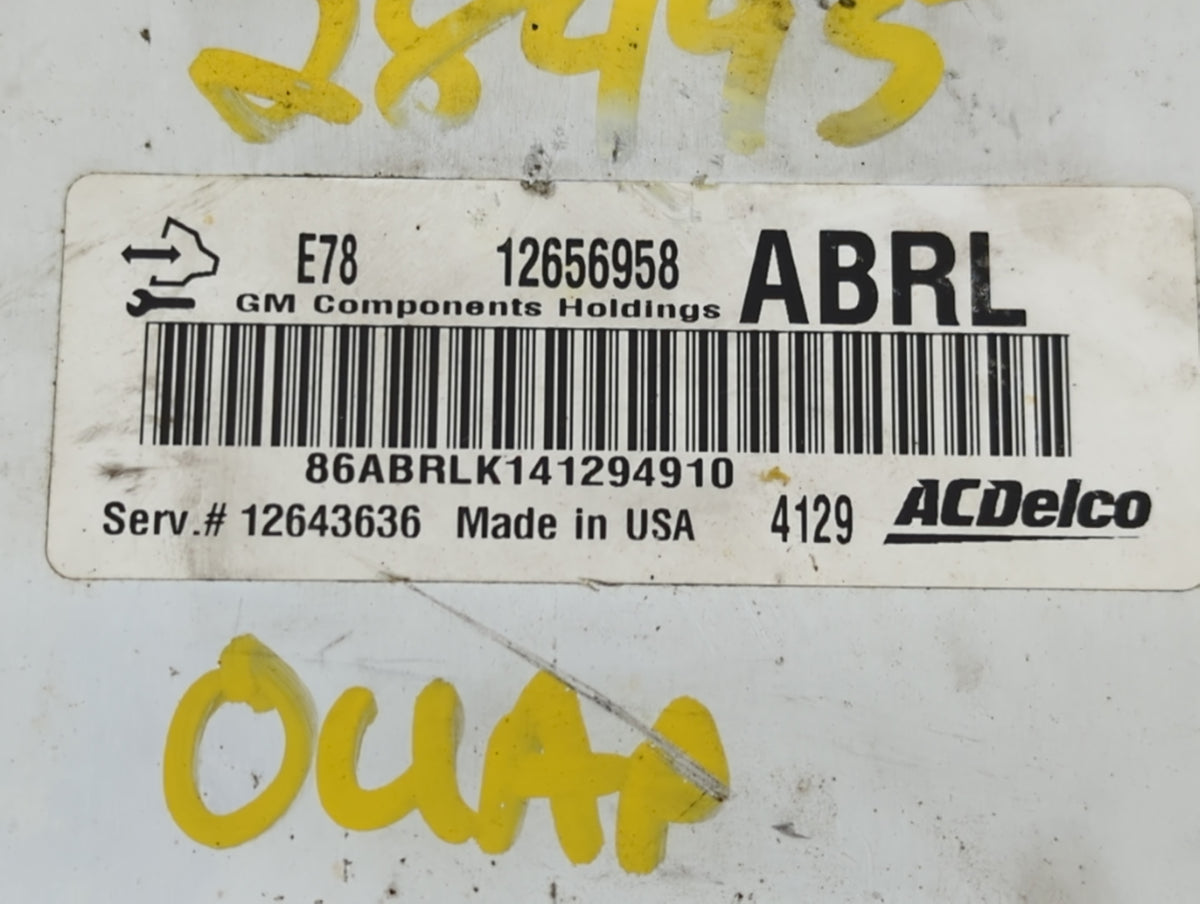 2012-2016 Chevrolet Sonic PCM Engine Control Computer ECU ECM PCU OEM P/N:12656958 12643636 Fits OEM Used Auto Parts - Oemus