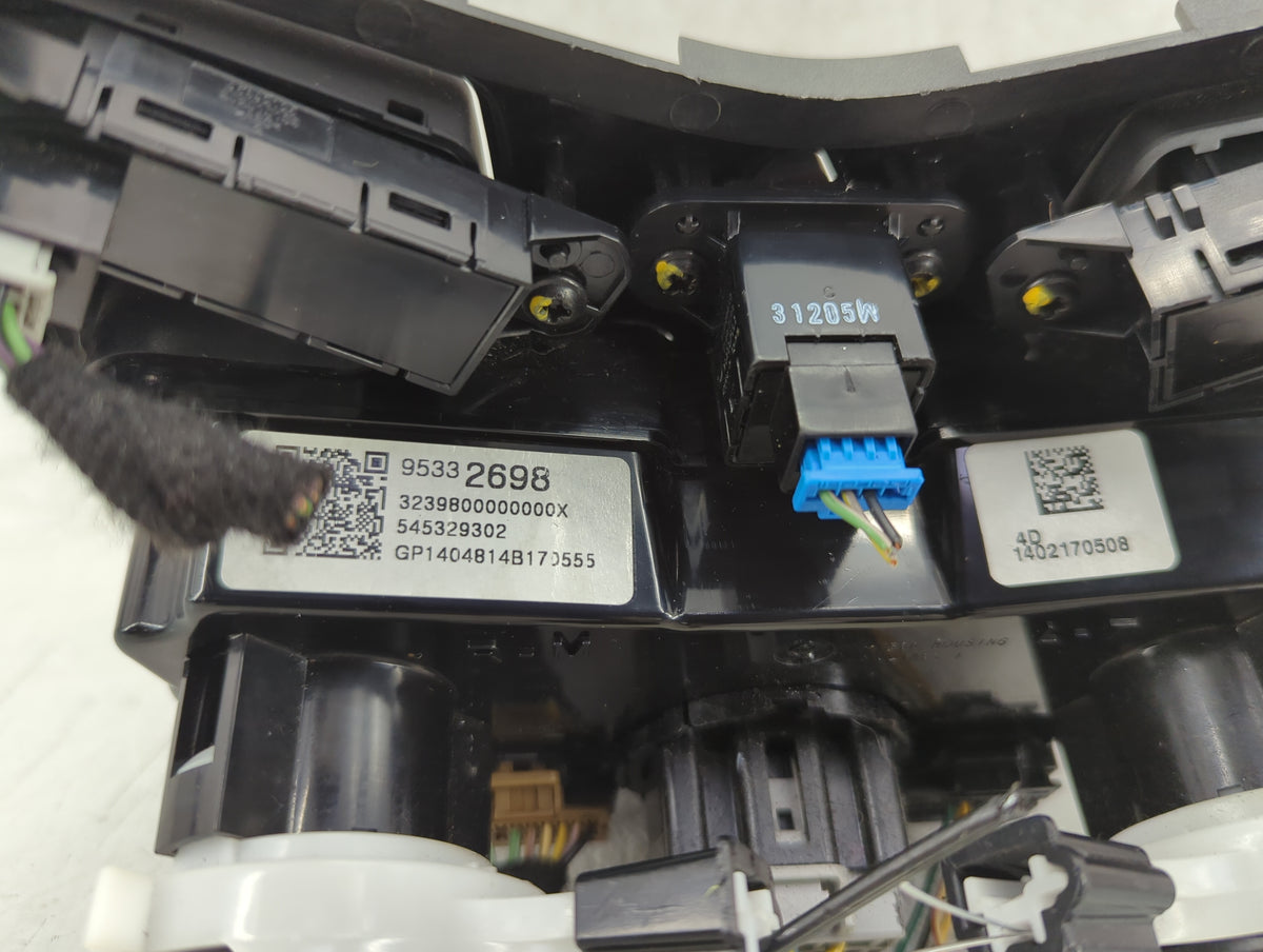 2013-2014 Chevrolet Sonic Climate Control Module Temperature AC/Heater Replacement P/N:95332698 95332696 Fits Fits 2013 2014