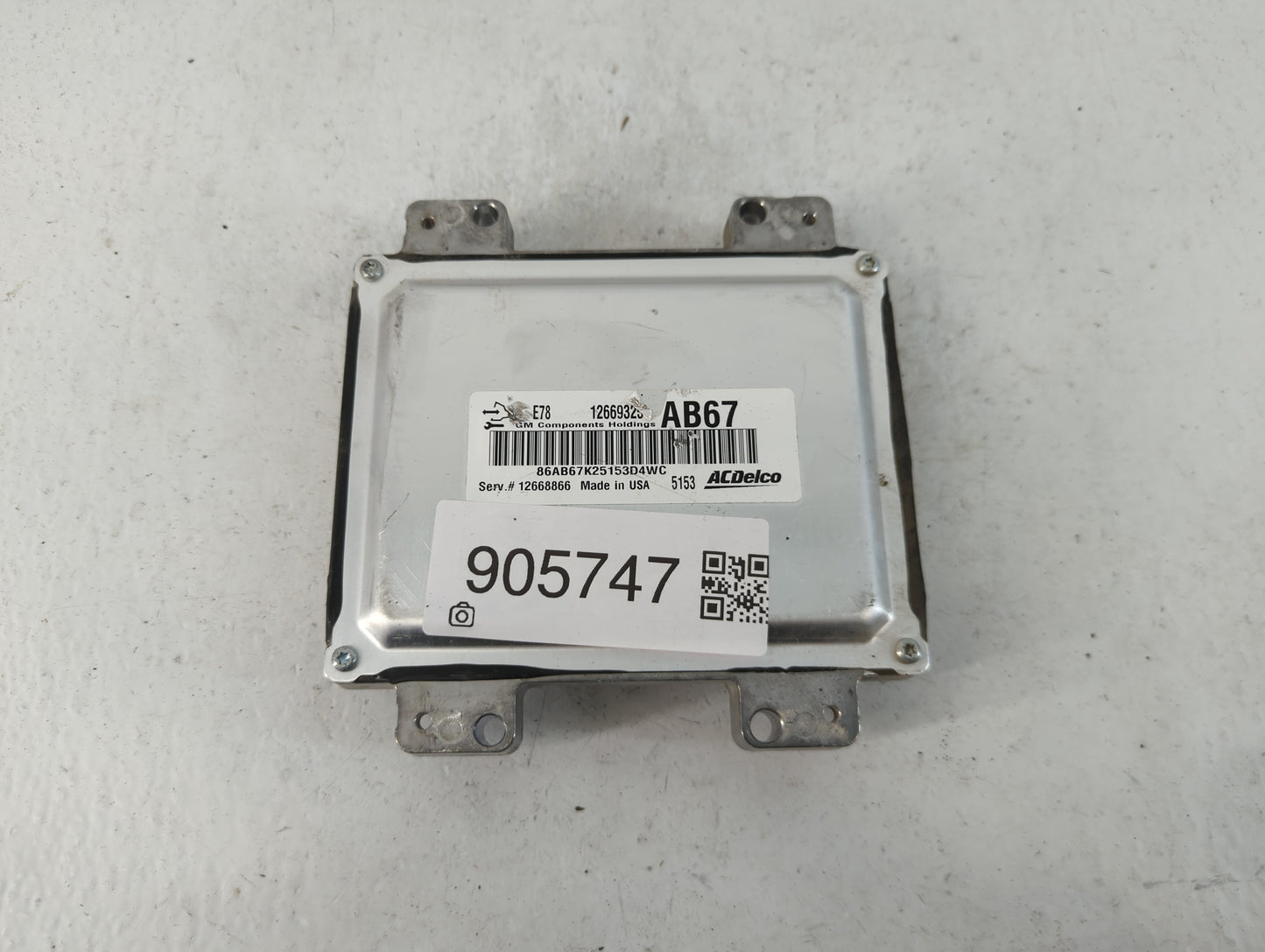2012-2016 Chevrolet Sonic PCM Engine Control Computer ECU ECM PCU OEM P/N:E78 12656958 Fits Fits 2011 2012 2013 2014 2015 20