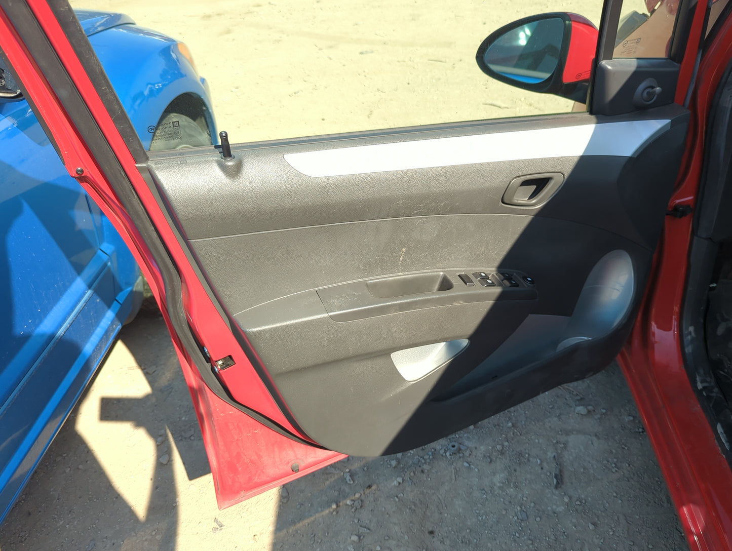 2014 Chevrolet Spark Front Left Driver Interior Door Panel Trim - Oemusedautoparts1.com