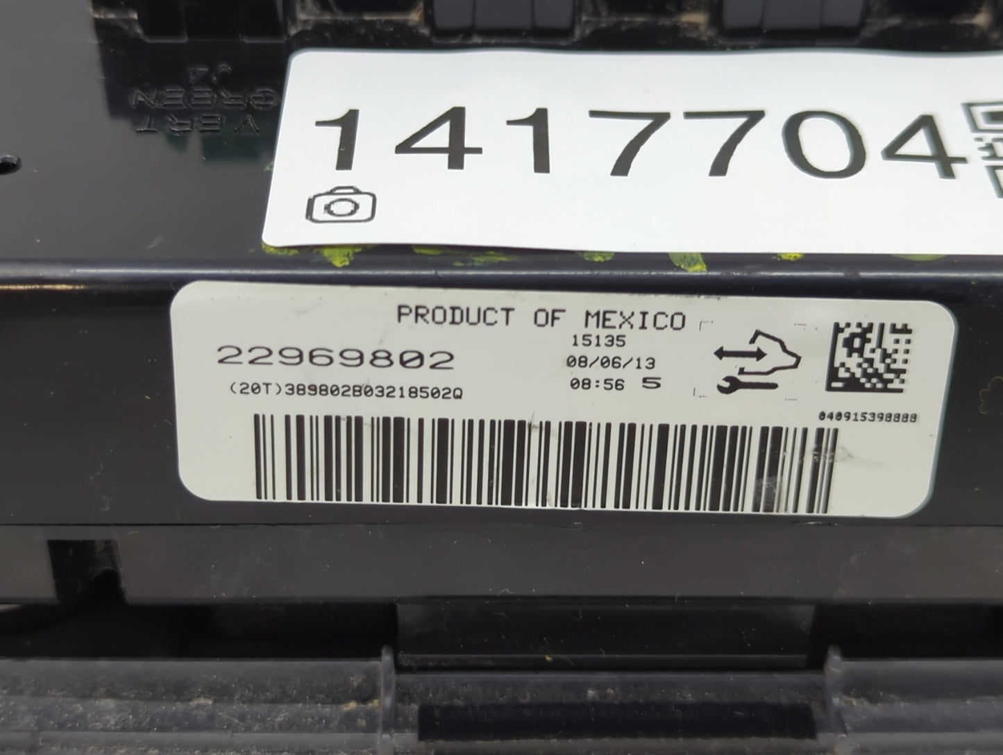 2013-2017 Chevrolet Traverse Climate Control Module Temperature AC/Heater Replacement P/N:22969802 Fits OEM Used Auto Parts